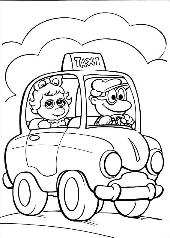 Plansa de colorat cu Bebelusi Muppet 48 43